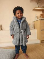 Халат флисовый для мальчика Next N23-823, Серый