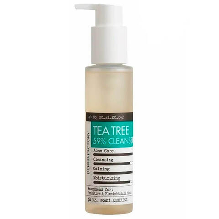 Derma Factory Гель для умывания с экстрактом чайного дерева - Tea tree 59% cleanser, 150мл