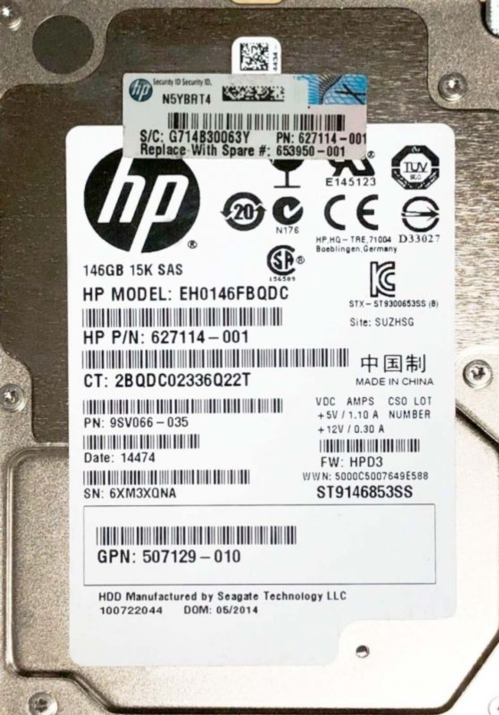 Серверный Жесткий диск HP EH0146FBQDC 146Gb 15K SAS 2,5"