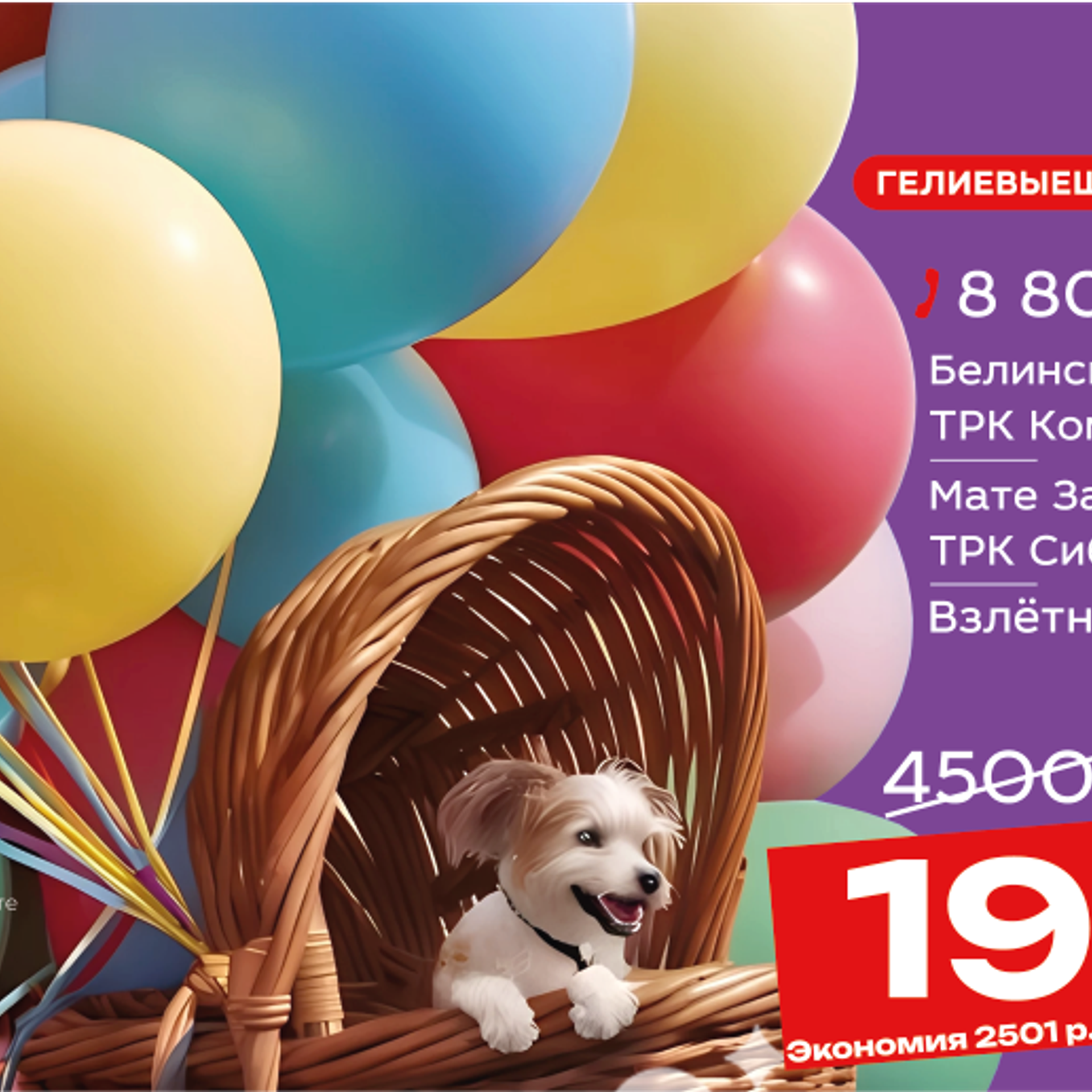 30 ГЕЛИЕВЫХ ШАРОВ ЗА 1999р.