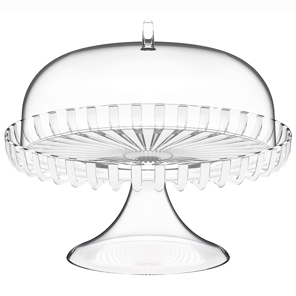Блюдо для торта с крышкой dolcevita, D31 см, перламутровое
