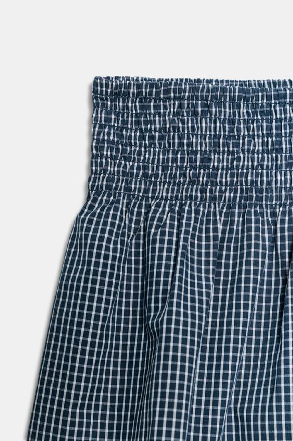 ZARA ШОРТЫ В КЛЕТКУ ВИШИ, МОРСКОЙ СИНИЙ