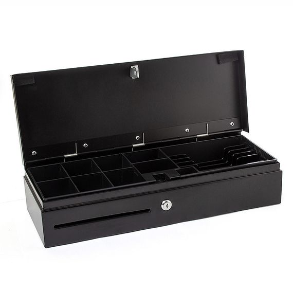 Денежный ящик POScenter 460K 460x170x103, распайка Штрих, черный