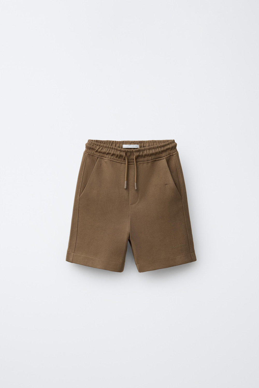 ZARA КОМФОРТНЫЕ ШОРТЫ ИЗ МЯГКОЙ ТКАНИ, ОХРА