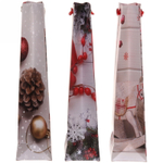 Пакет под бутылку 12,8*36*8,4 см «Подарки», микс