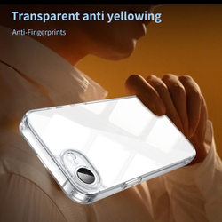 Чехол прозрачный для iPhone 16e, мягкие усиленные боковые рамки