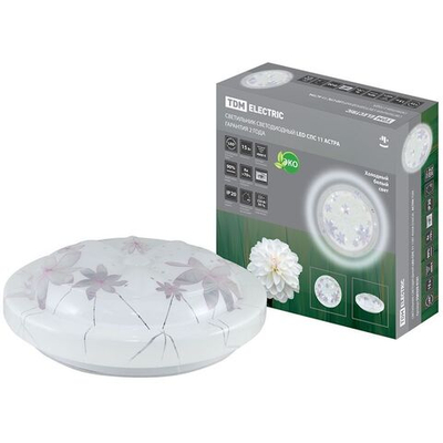 Светильник светодиод, TDM, СПС 11 Астра, 15 Вт, 1лам, 4000 К, IP20, 35х35х10 см, бел, SQ0329-0161