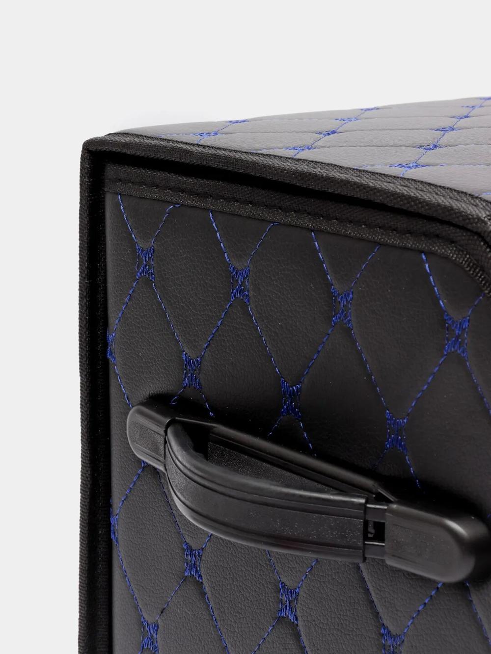 Органайзер бокс в багажник автомобиля автосумка для хранения аксессуаров сумка для инструментов 54х30х30см, черный / синий