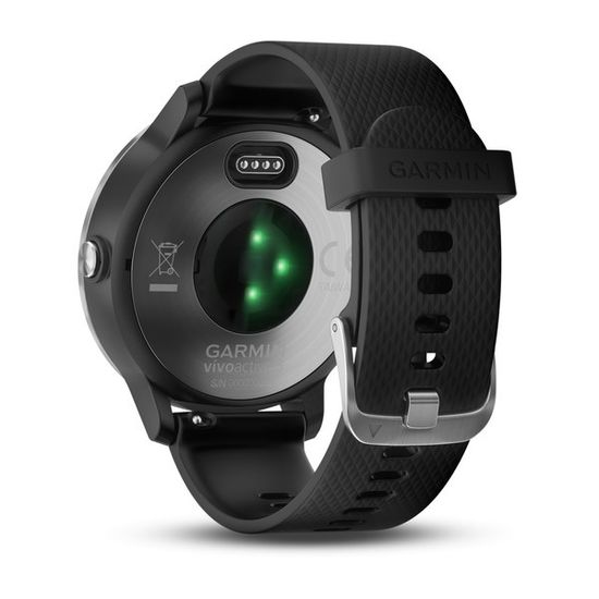 Смарт часы Garmin Vivoactive 3, серебристые с черным ремешком 010-01769-02