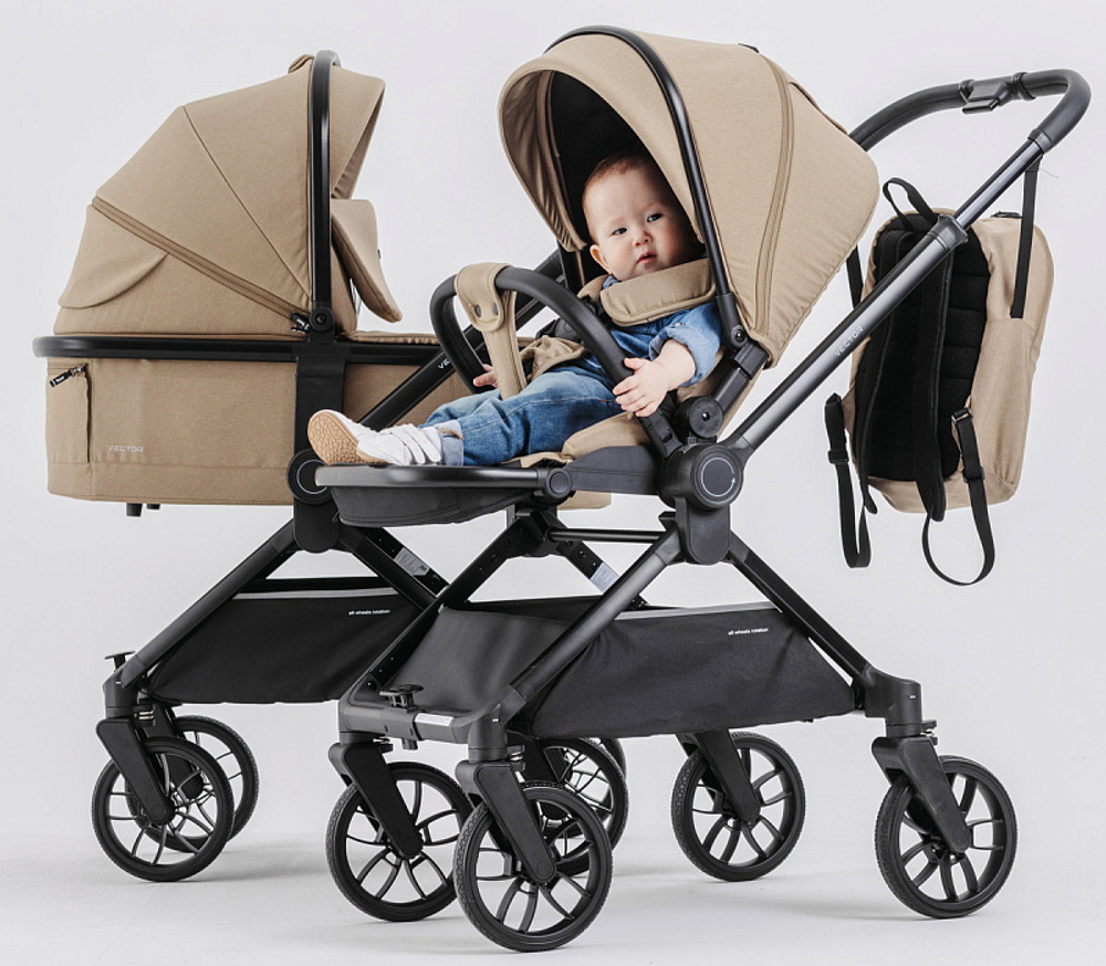 Детская коляска Rant Vector 2 в 1 Latte