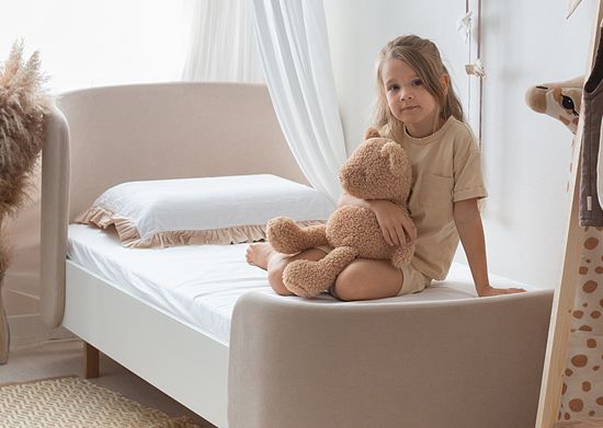 Кровать подростковая KIDI Soft размер М (бежевый)