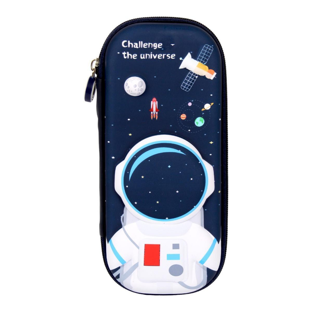 Пенал 3D "Космонавт" 18,5*7*4см, дизайн микс