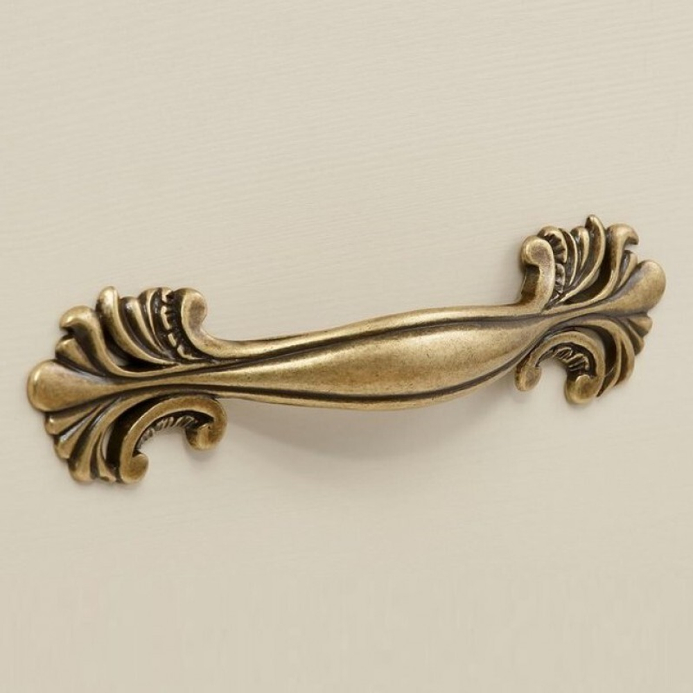 Шкаф 3х дверный «Прованс» с зеркальными дверями бежевый воск/антик