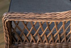 "Амароне" обеденная группа из искусственного ротанга на 6 персон, цвет коричневый