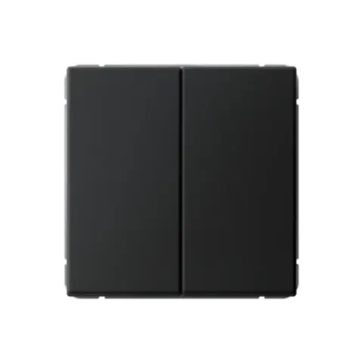 ARTGALLERY 2-клавишный ПЕРЕКЛЮЧАТЕЛЬ, 10АХ, механизм, быстрозажим. клем., КАРБОН