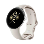 Умные часы Google Pixel Watch 2 Wi-Fi 41mm, Silver/Porcelain (Полированный серебристый корпус, ремешок фарфорового цвета)