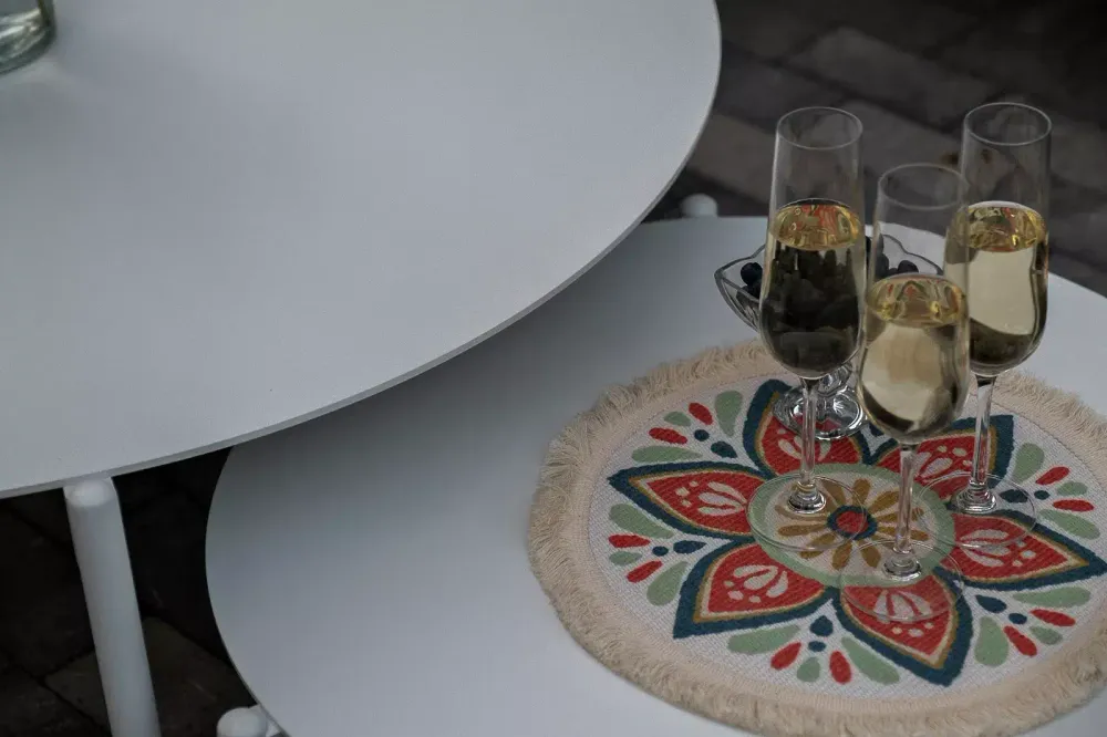 "Тоскана" лаунж-зона из искусственного ротанга, цвет соломенный