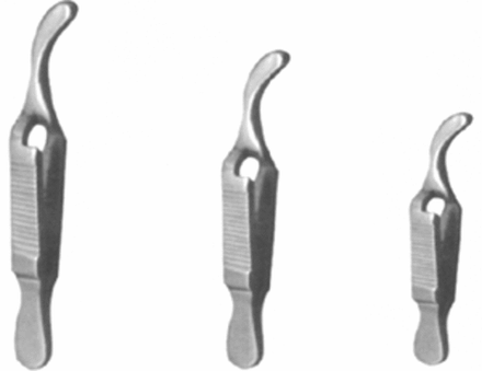 ВР- К-96Н Клеммы для кровеносных сосудов с нарезкой, изогнутые