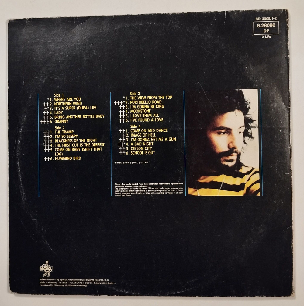 Винтажная виниловая пластинка LP Cat Stevens The View From The Top (Germany 1980)