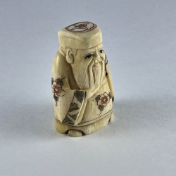 Статуэтка нэцкэ Дзюродзин с катаной