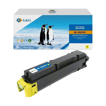 Тонер-картридж G&G, аналог Kyocera TK-5370Y для ECOSYS PA3500cx/MA3500cix желтый (5k)