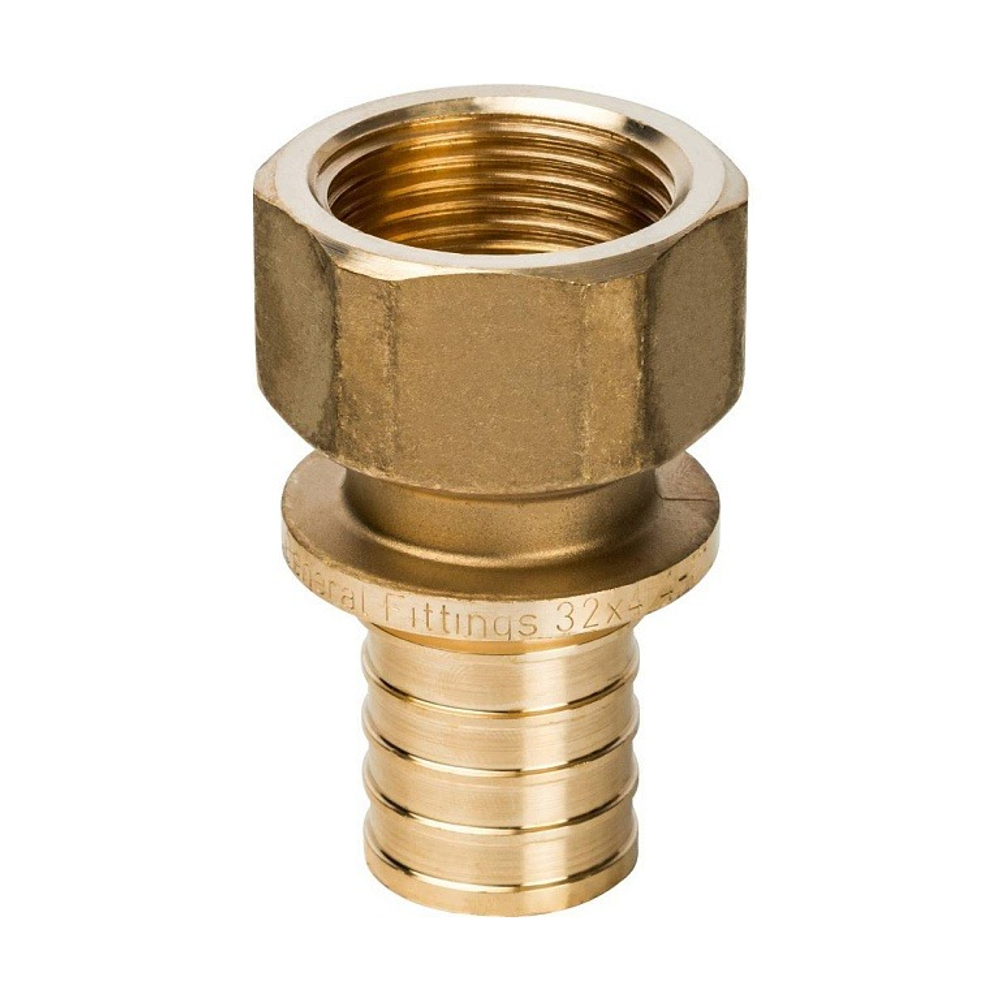 Переход на внутреннюю резьбу STOUT - 32 x 1" (для труб из сшитого полиэтилена)
