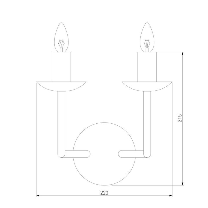 Бра Eurosvet Cariso 60150/2 хром