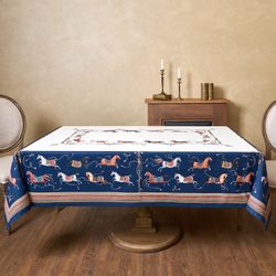 СКАТЕРТЬ "PASSAGE" 140Х180СМ ,БЕЛЫЙ, 100% ХЛОПОК С ПРОПИТКОЙ,ТВИЛ