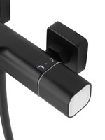 Смеситель для ванны с душем и термостатом WONZON & WOGHAND SOLID, Черный матовый (WW-C2011-A-MB)