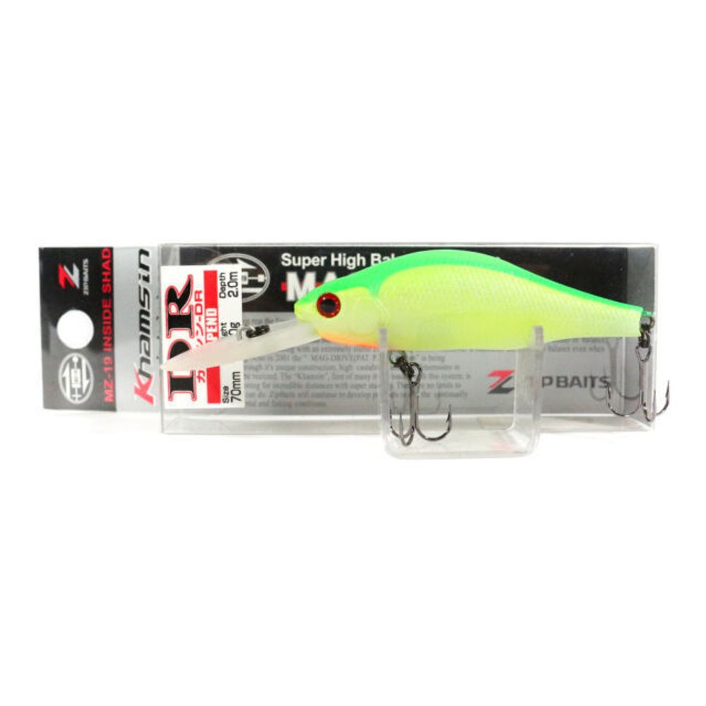 Воблер ZipBaits Khamsin DR 70mm 998 Luminous Chartlime