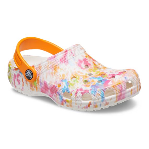 Crocs Classic Tye Dye Graphic Clog 'White'