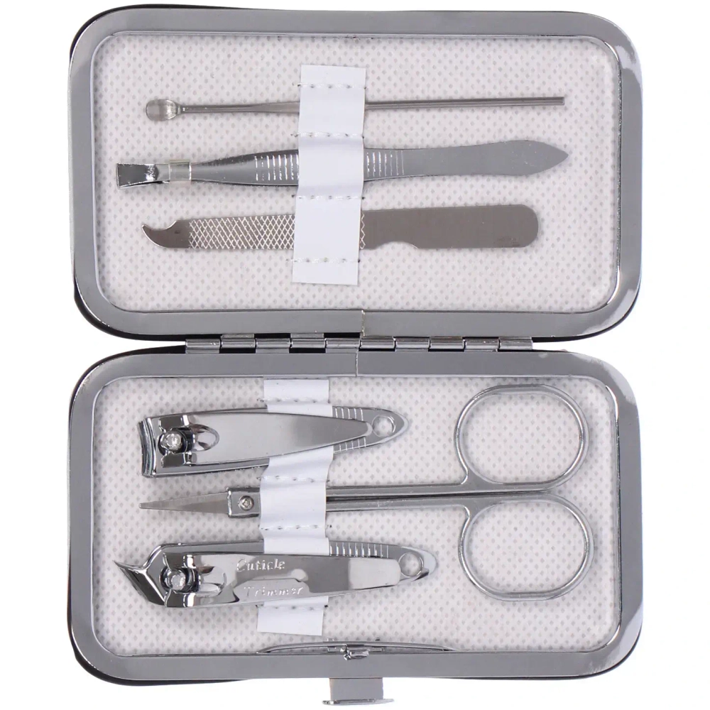 Набор для маникюра в футляре 6 предметов «Котиков много не бывает!»,11*6,5см