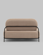 Диван Стоун велюр рельефный бежевый