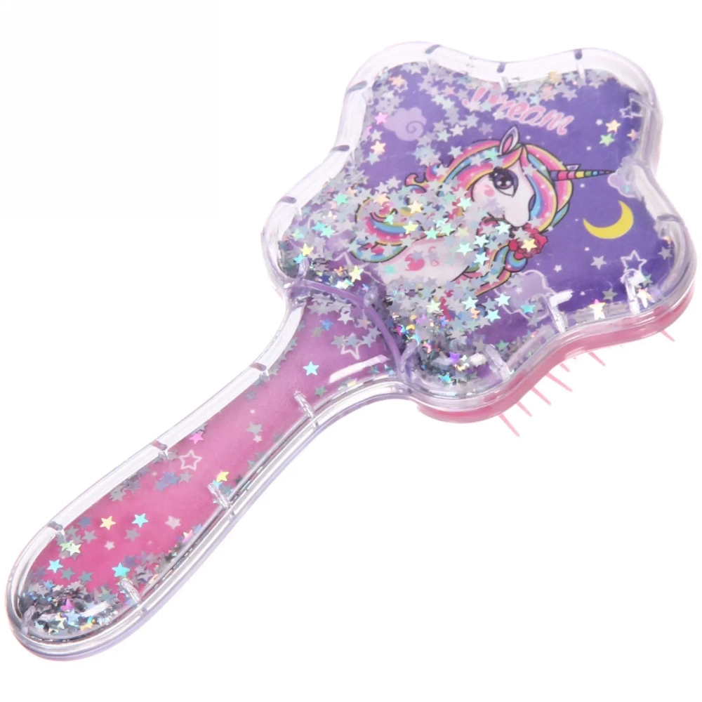 Расческа массажная «Baby House Mila», микс 4 вида Единорожки, 17*8.5см