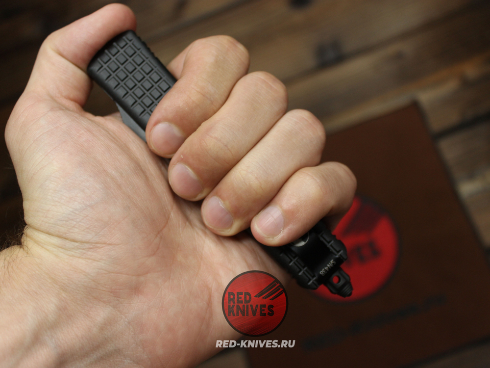 Нож Microtech Ultratech Delta Shadow Frag T/E - черный клинок танто + запчасти МТ1
