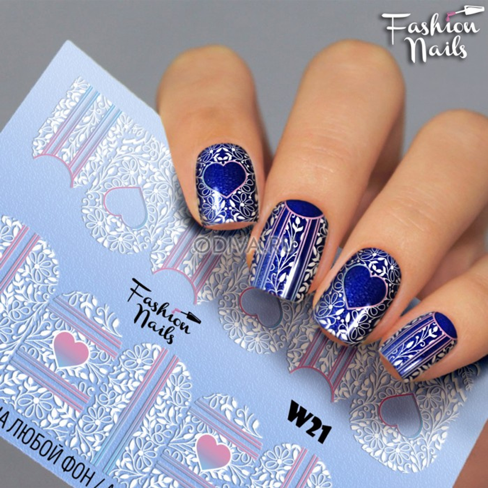 Слайдер-дизайн Fashion Nails Серия W № 21