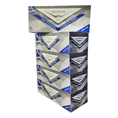 Гильзы для сигарет "Watson" KS Gray 17(12+5)мм 5x200шт