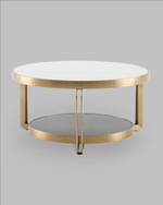 Журнальный столик Калисто 90*90 см светлая и темная керамика