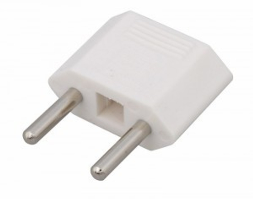 Вилка-переходник плоская 16А с китайской вилки белый