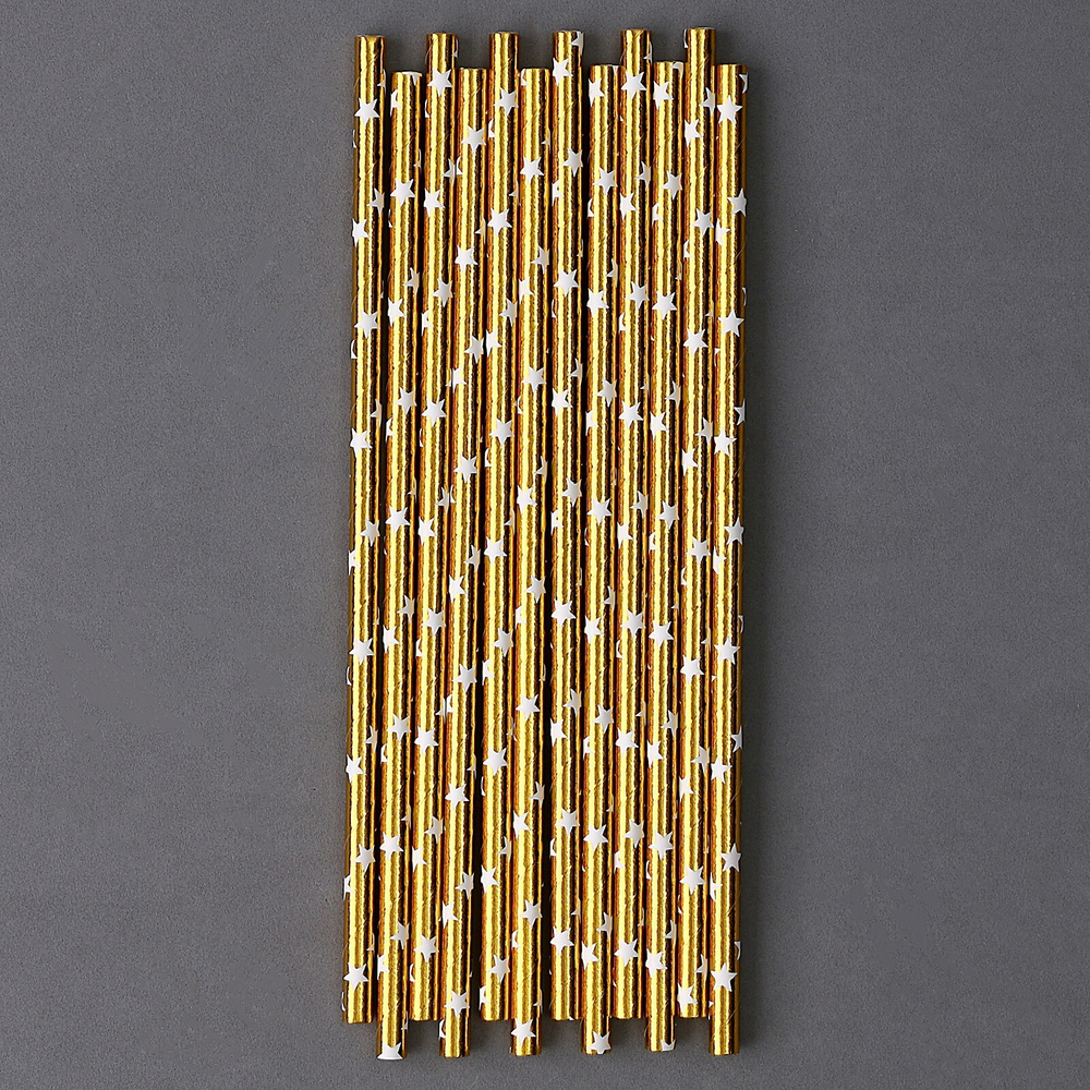 Трубочки для коктейля в асс., набор 12 шт.