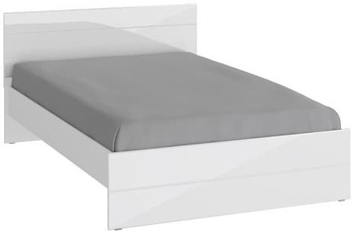 GLOSS кровать 1400х2000 Белый/Белый глянец 72374515 НК-Мебель