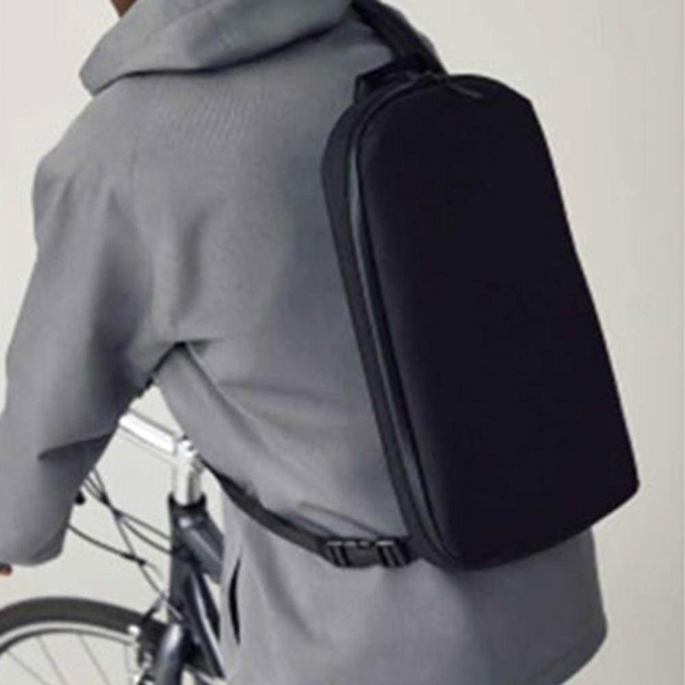 UNIQLO Polyester Crossbody Bag, Backpack, Laptop Bag Regular Unisex Black