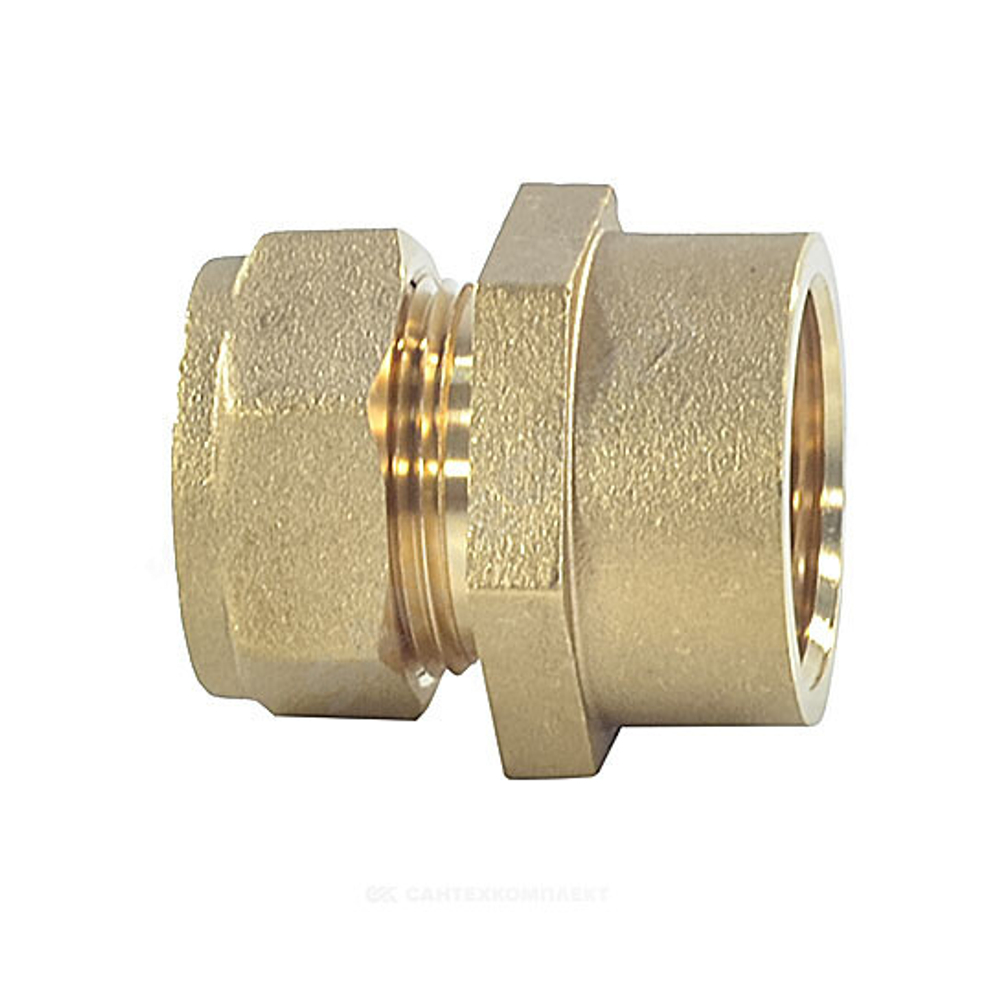 Муфта латунь 20Aх1/2" обжим/ВР STAHLMANN SSFL2001/2BEF