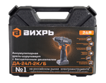 Дрель-шуруповерт ДА-24Л-2К/Б (2,0 А/ч) (бесщеточный двигатель) Вихрь