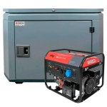 Бензиновый генератор FUBAG BS 9000 A ES с кожухом Geon 1400SS RAL 7024