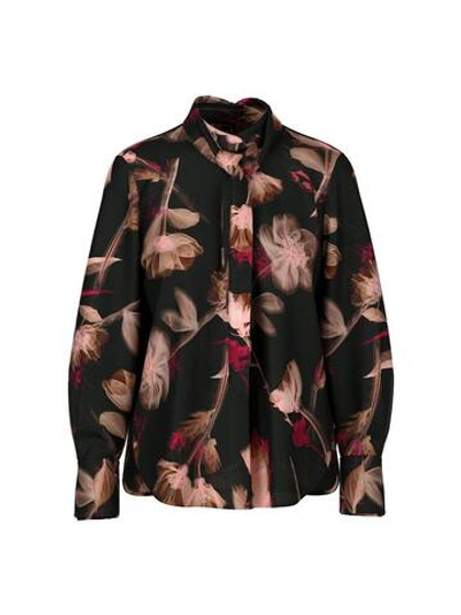 Marc Cain Блуза из шелка с воротом - бант