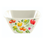 Миска квадратная "Bergamo", 4л с декором (светло-бежевый)