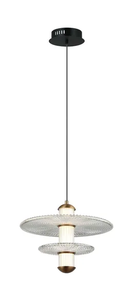 8438MDM-2S BK+GD BLACK+CLEAR (1) Люстра NW