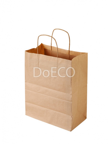 Пакет бумажный с ручками EcoBag 320*180*370 мм. (150шт/упак)