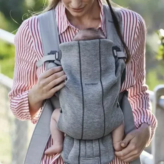 Эргорюкзак Baby Bjorn Mini 3D Jersey, Dark gray
